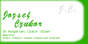 jozsef czukor business card